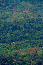 Deforestation seen from Canande Reserve, Ecuador, December 2010.