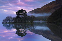Dawn reflections on Loch Awe, Argyll and Bute, Scotland, April 2011.