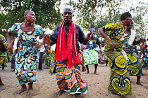 Dancers during a traditional Zangbeto Ceremony, Benin, February 2011.
