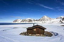 Ranger cabin, Magdalena Bay, Spitzbergen, Svalbard, Norway, June 2012.