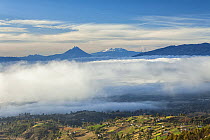 View to Altar and Tungurahua Volcano across the Valley Lacunga, Ecuador, September 2010.