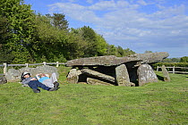 Arthur's Stone, a Neolithic chambered tomb dating between 3700 and 2700 BC, Golden Valley, Herefordshire, England, May 2013.