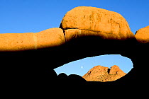 Stone arch, Spitzkoppe mountain range, Namibia, September 2013.