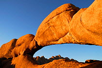Stone arch, Spitzkoppe mountain range, Namibia, September 2013.