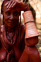 Himba woman with bangles, Kaokoland, Namibia, September 2013.