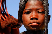 Portrait of a Himba girl, Kaokoland, Namibia, September 2013.