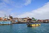 Pick up location for passengers at marina in San Christobal, Galapagos Islands, August 2010.