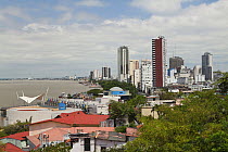 View from Las Penas galleries, Santa Ana Hill,  Guayaquil, Ecuador, August 2010.