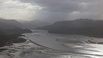 Timelapse of rainsweeping across the Mawddach Estuary, Gwynedd, Wales, June 2012.