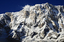 Mount Annapurna I (8091m) from base camp, Annapurna Sanctuary, central Nepal, November 2011.