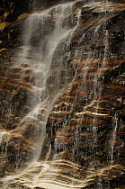 Waterfall in the Modi Khola river valley, Annapurna Sanctuary, central Nepal, November 2011.