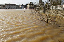 Upton upon Severn during February 2014 flooding, Upton upon Severn, Worcestershire, England, UK, 8th February 2014.