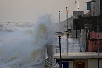 Tidal surge at Sheringham, Norfolk, England, UK, 6th December 2013