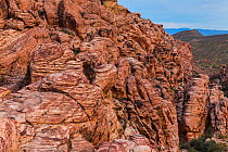 Rocky landscape in Red Rock Canyon, Clark County, Nevada, USA, March 2013.