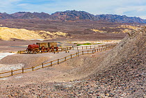 Harmony Borax Works historic site, Death Valley National Park, California, USA, March 2013.