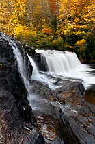 Hooker Falls in the DuPont State Forest, Transylvania County. North Carolina, USA, October 2013.