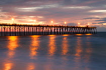 Kure Beach Pier at sunrise. North Carolina, USA, October 2013.