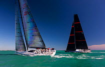 Two sail boats race during the 2013 Key West Race Week, Florida. All non-editorial uses must be cleared individually.