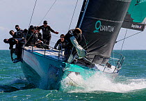 Quantum and crew race during the 2013 Key West Race Week, Florida. All non-editorial uses must be cleared individually.