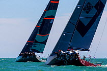 Sail boats 'Gladiator' and 'Quantum' racing during the 2013 Key West Race Week, Florida. All non-editorial uses must be cleared individually.