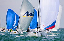 Boats race in choppy water during 2013 Key West Race Week, Florida. All non-editorial uses must be cleared individually.