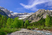 River flowing from the Cirque de Gavarnie, Pyrenees National Park, France, June 2013.