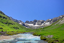 River d'Estaube near Lac des Gloriettes, Pyrenees National Park, Hautes Pyrenees, France, June 2013.