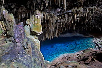 Gruta do Lago Azul, karst cave and lake in Bonito, Mato Grosso do Sul, Brazil, August 2010.