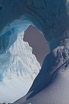 Arch of ice floating in Antarctica, November 2011.
