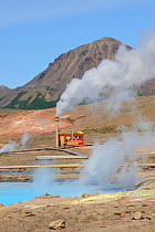 Bjarnflag geothermal power and heating plant, Myvatn area, Iceland, July 2012.