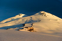 Elbrus Twin Peak, summit viewed from south east, Kabadino Balkari, Northern Caucasus Mountains, Russia. October 2013.