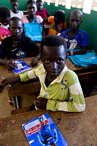 Boy in classroom, Eticoga Village, Orango Island, Guinea-Bissau, December 2013.