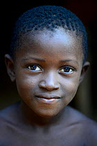 Portrait of a young boy, Abu village, Canogo Island, Guinea-Bissau, December 2013.