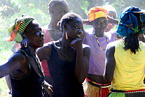 Women at a wedding in the village of Ambeduco. Orango Island, Guinea-Bissau, December 2013.