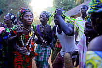 Nalu people at ritual ceremony, Cabedu village, Guinea-Bissau, December 2013.
