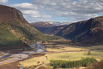 Upper Glenfeshie in late winter, Cairngorms National Park, Scotland, May 2013.