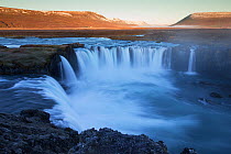 Godafoss waterfall in early winter, Iceland, September 2013.