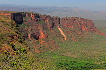 The slopes of Cidade de Pedra (City of Stone) at the Chapada dos Guimaraes National Park, Chapada dos Guimaraes, Cerrado Region, Mato Grosso State, Western Brazil