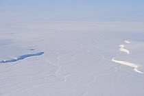 Fast ice off the coast of Wrangel Island, Far Eastern Russia.