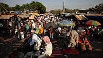 Time-lapse of Delhi market, India, March 2011.