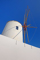 Windmill, Oia, Santorini / Thira Island, Greece, May 2009.