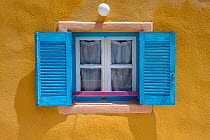 Windows and shutters, Santorini / Thira Island, Greece, May 2009.