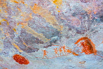 Rock Art Painting, Clanwilliam, Cederberg Mountains, Western Cape province, South Africa, September 2012.