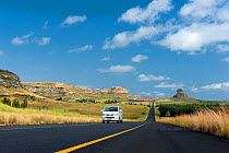 Country road in the mountains of the Free State, South Africa. March 2013. Non-ex.