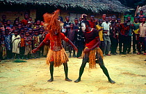 Batwa Pygmies performing ritual dance. Wafanya, Democratic Republic of the Congo, 2008-2009.