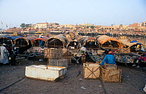 Pirogue merchants at Mopti river market. Mali, 2005-2006.