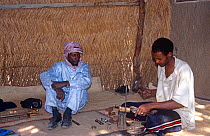 Tuareg jewellers working, N'Djamena, Chad, 2002-2003.