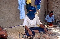 Tuareg jewellers with equipment. N'Djamena, Chad, 2002-2003.