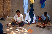 Tuareg jewellers working. N'Djamena, Chad, 2002-2003.