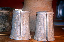 Two Bagirmi aluminum amulets. Chad, 2002-2003.